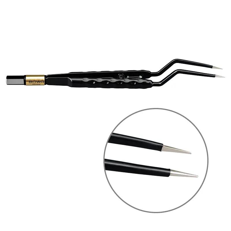 Біполярний пінцет, антипригарний, округла рукоятка, штикоподібний, 180 мм, 0.6 мм. BOWA-electronic GmbH & Co. KG